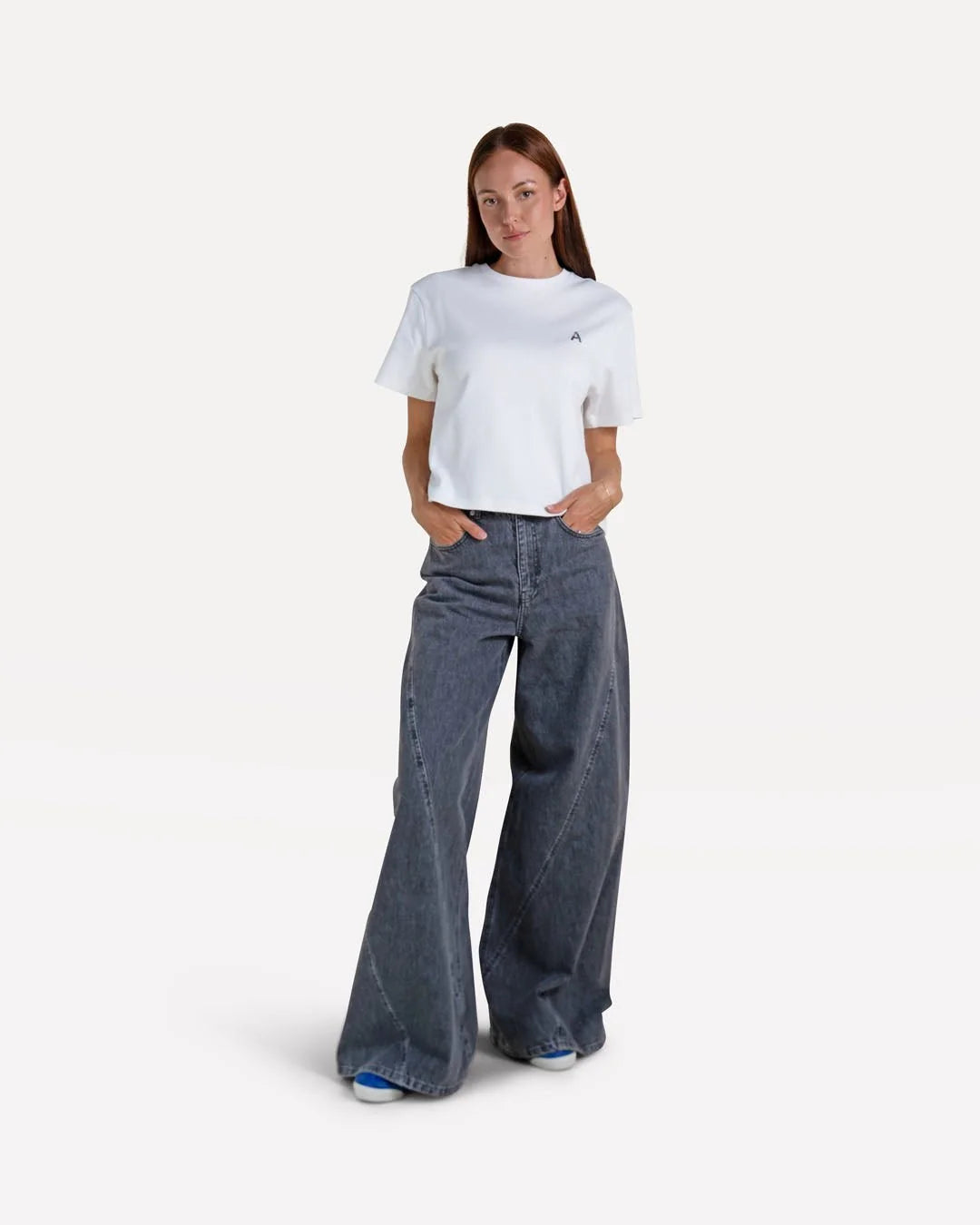 ANOTHER-LABEL T-SHIRT GINA WRITTEN OFF-WHITE