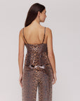 HARPER & YVE TOP DAY-SS ALLOVER PAILLETTEN LEXIE LEOPARD