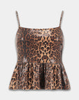 HARPER & YVE TOP DAY-SS ALLOVER PAILLETTEN LEXIE LEOPARD