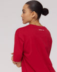 HARPER & YVE T-SHIRT GIMME MORE LUCK-SS POPPY RED