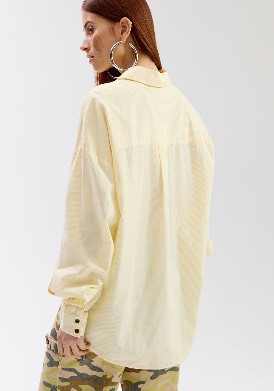 HARPER &amp; YVE BLOUSE MELINA-LS YELLOW STRIPE