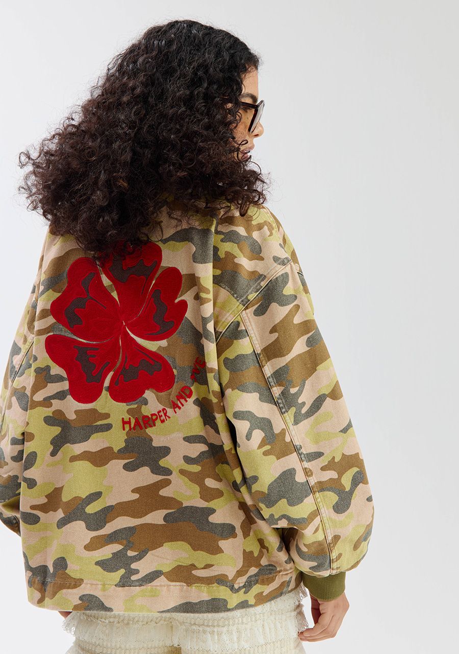 HARPER &amp; YVE JACKET TROY-JA GREEN CAMO