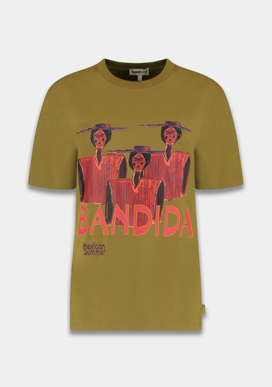 HARPER &amp; YVE T-SHIRT BANDIDA-SS AVOCADO