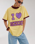 HARPER & YVE T-SHIRT MEXICO-SS LIGHT YELLOW