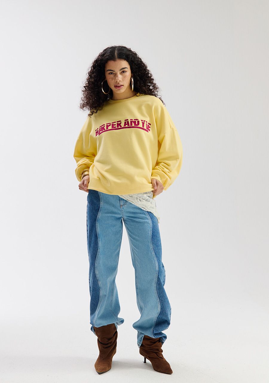 HARPER &amp; YVE SWEATER LEX-SW LIGHT YELLOW