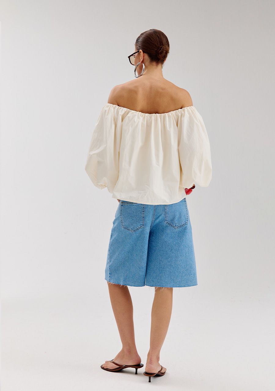 HARPER &amp; YVE BLOUSE LAUREN-LS ECRU