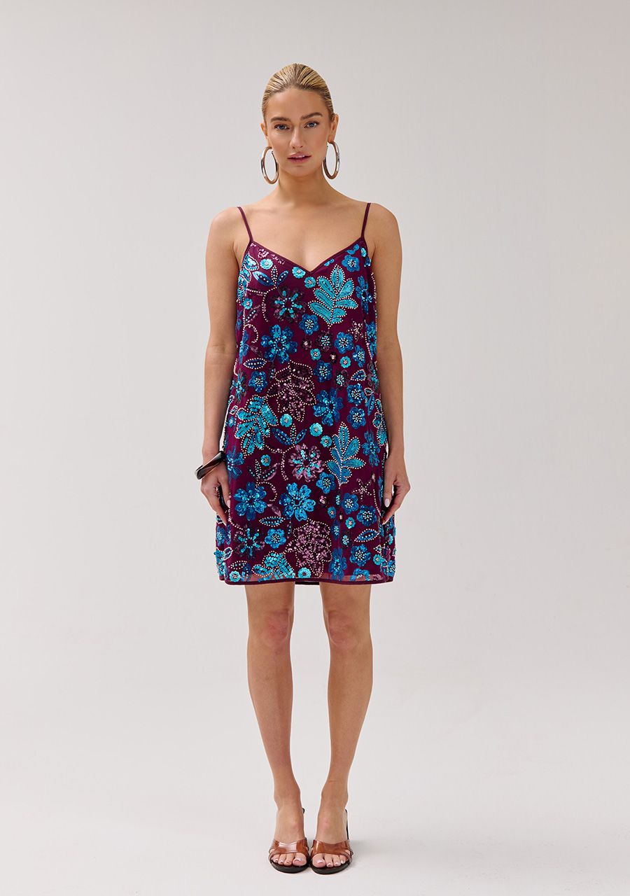 HARPER &amp; YVE JURK ROMY-DR CASSIS BLUE SEQUIN