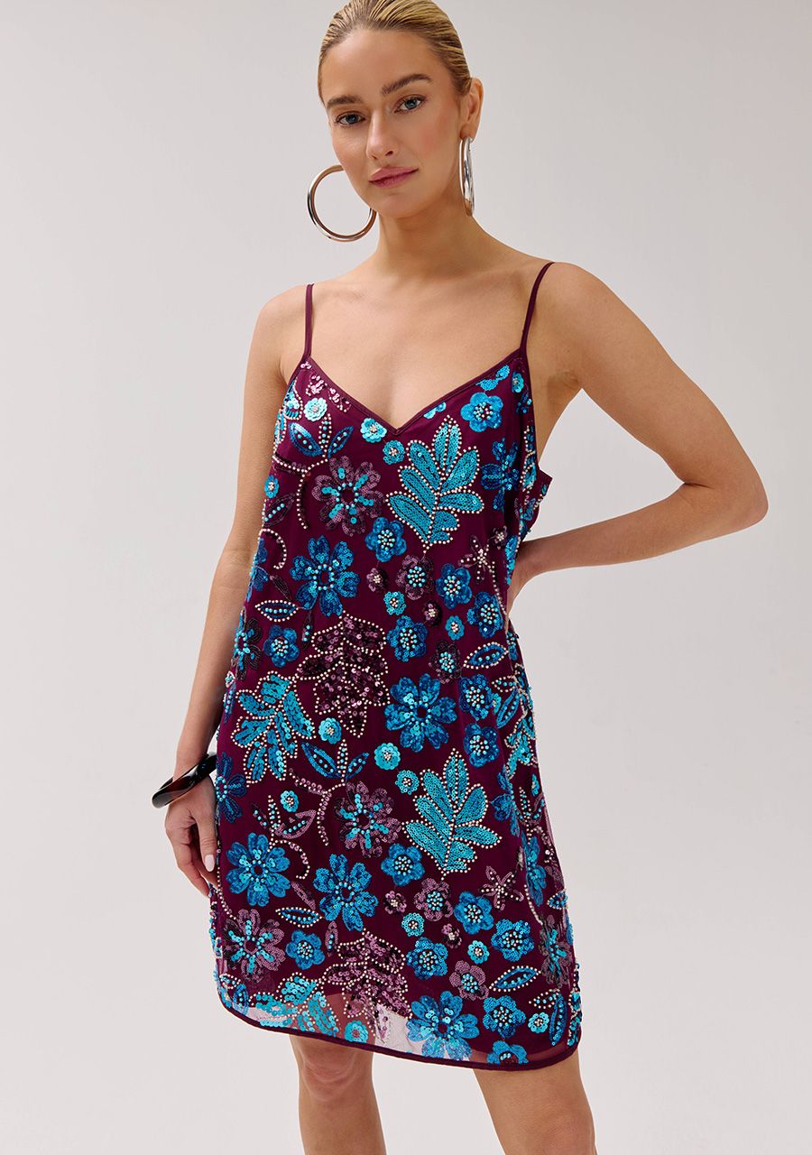 HARPER &amp; YVE JURK ROMY-DR CASSIS BLUE SEQUIN