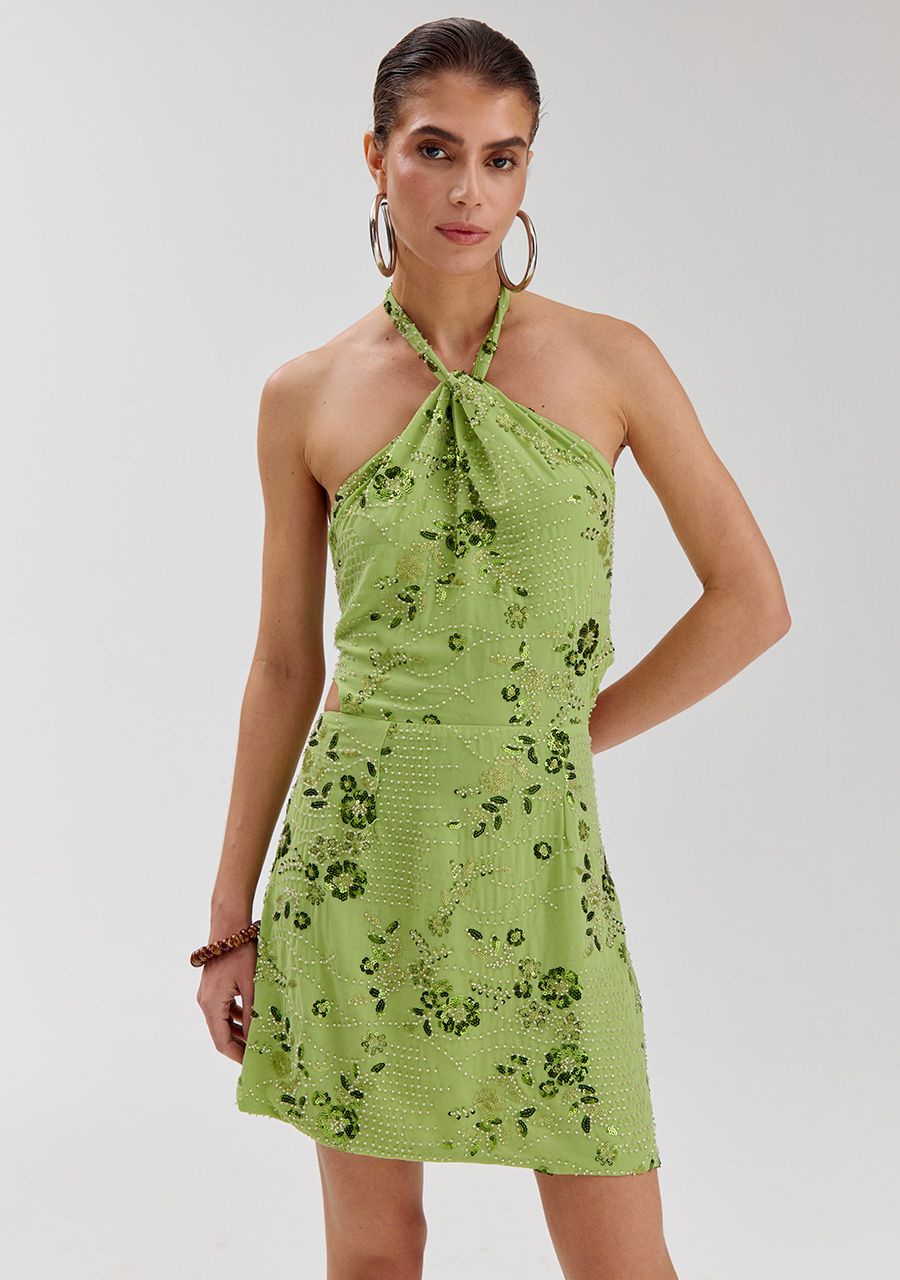 HARPER &amp; YVE JURK SORA-DR GREEN SEQUIN