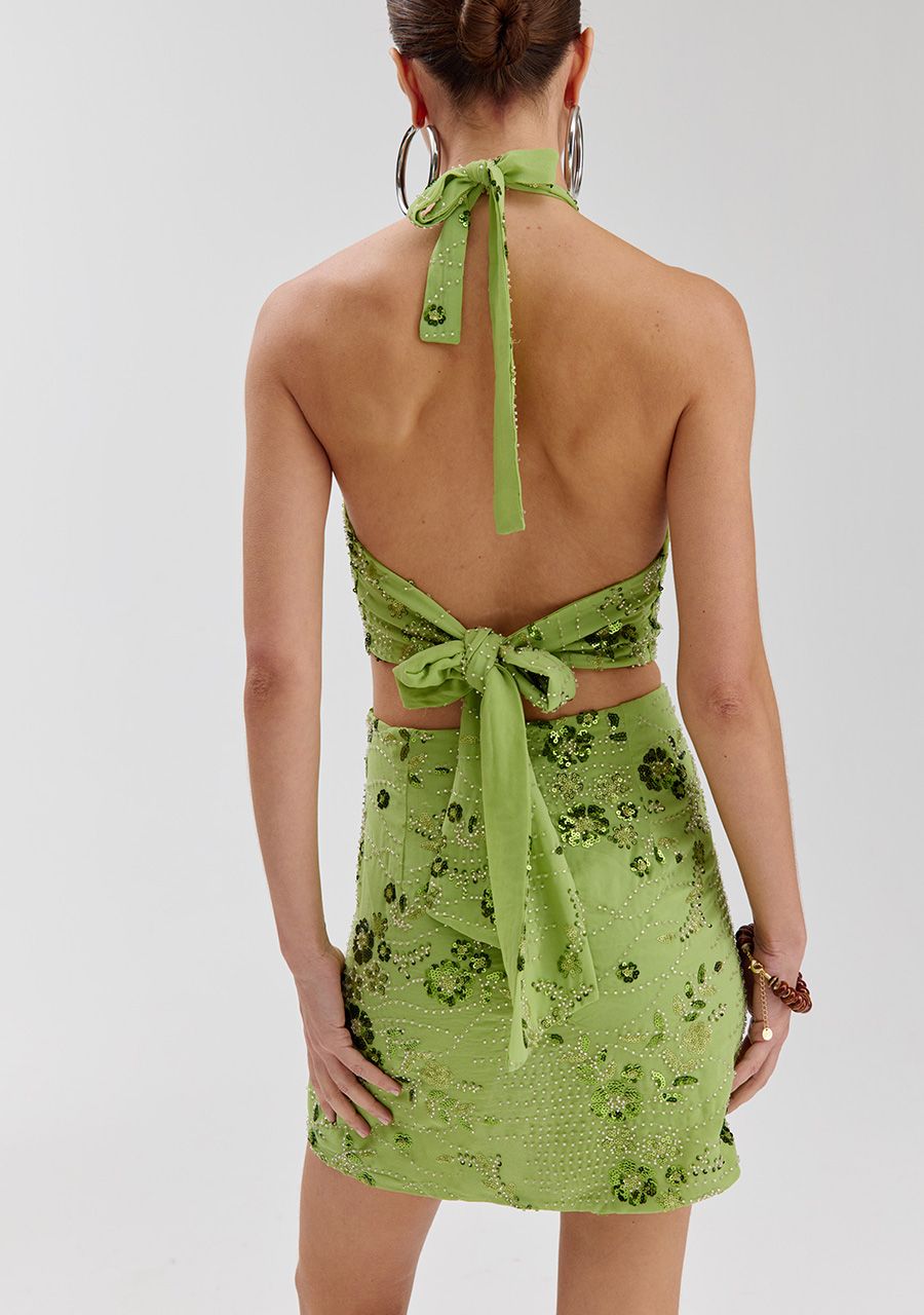 HARPER &amp; YVE JURK SORA-DR GREEN SEQUIN