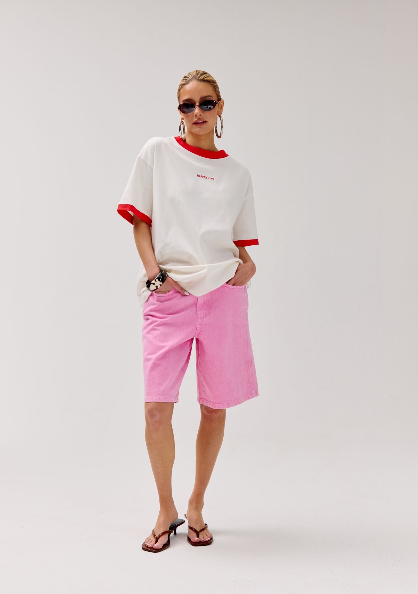 HARPER &amp; YVE SHORT FAYRA DENIM PINK FAIRYTALE