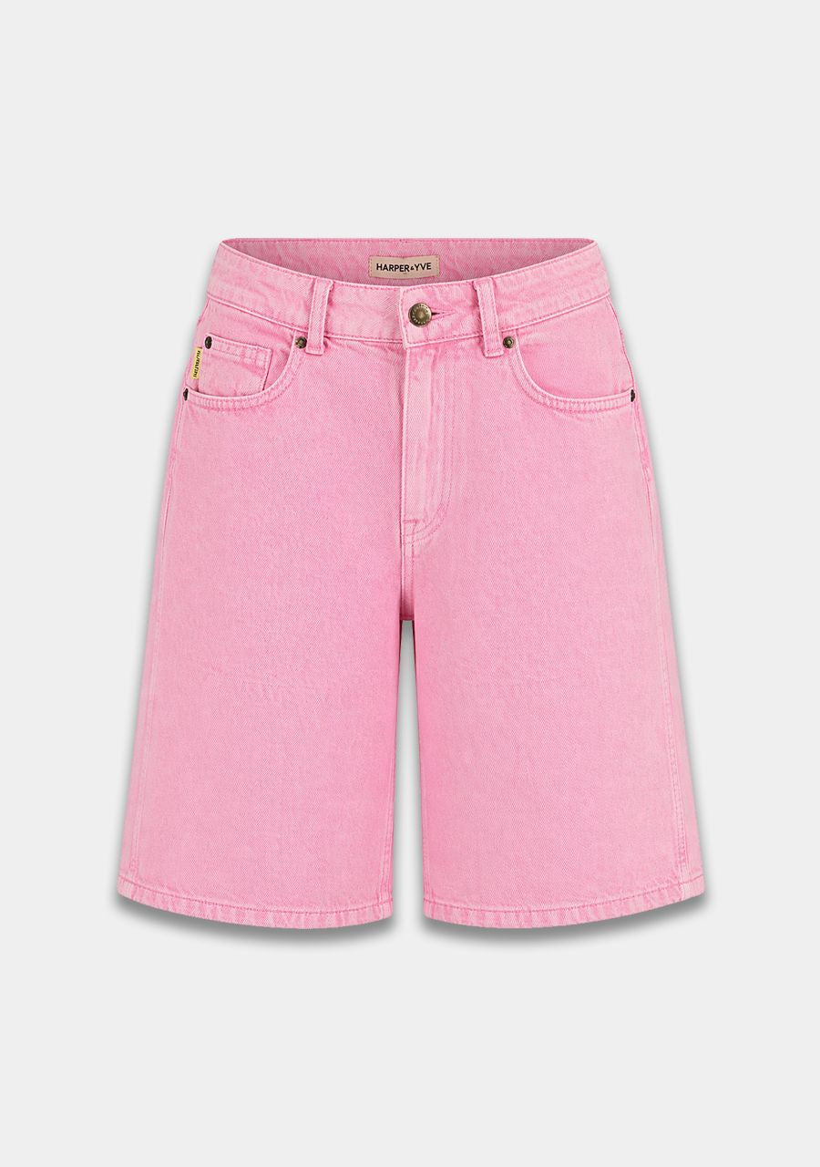HARPER &amp; YVE SHORT FAYRA DENIM PINK FAIRYTALE