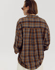 HARPER & YVE BLOUSE MELINA-LS MUTED MOSS CHECK