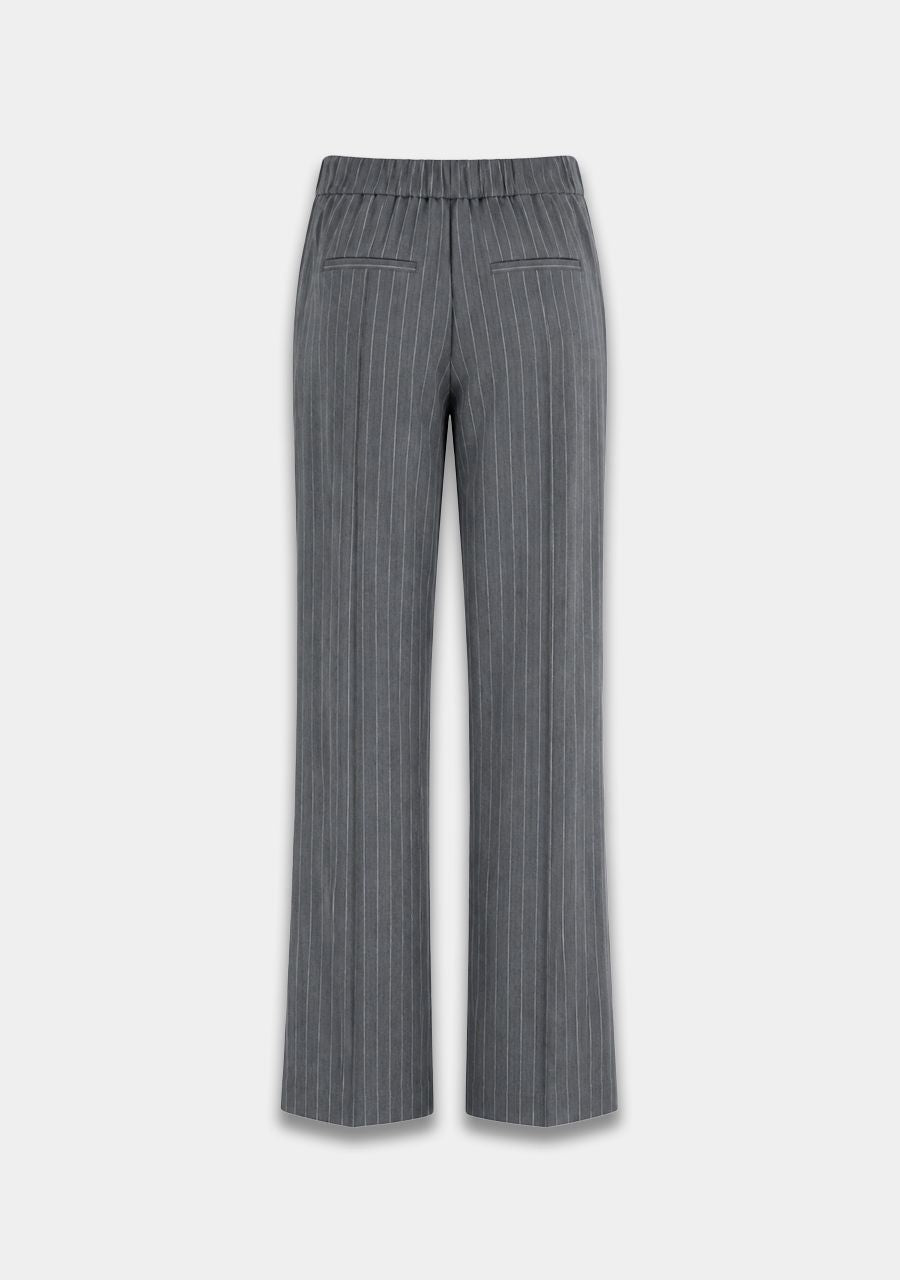 HARPER &amp; YVE PANTS POPPY-PA GREY PINSTRIPE