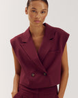 HARPER & YVE GILET ESMEE-GI TIPSY RED