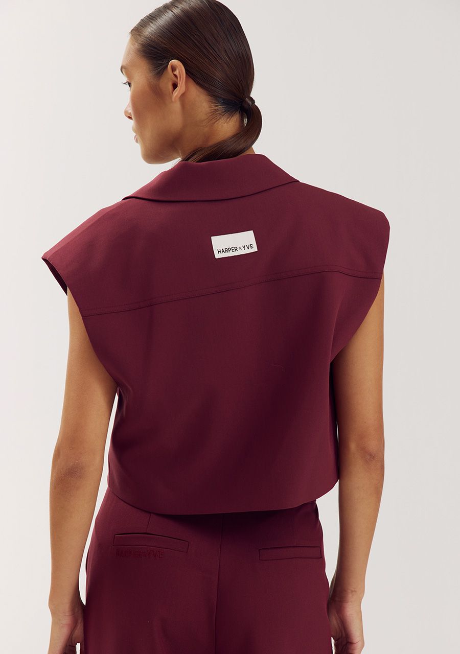 HARPER &amp; YVE GILET ESMEE-GI TIPSY RED
