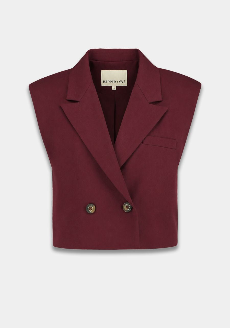 HARPER &amp; YVE GILET ESMEE-GI TIPSY RED