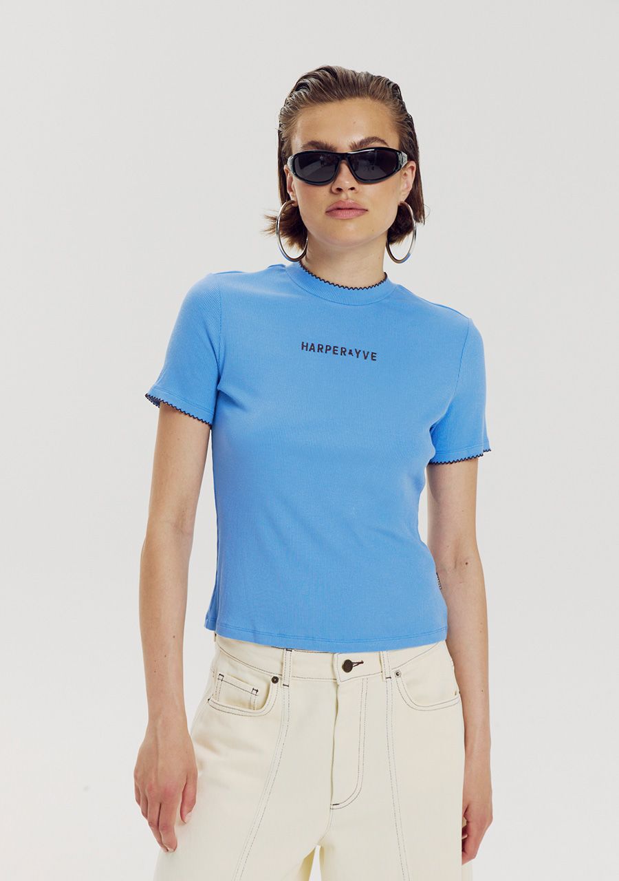HARPER &amp; YVE TOP CAMMY-SS DAYDREAM BLUE