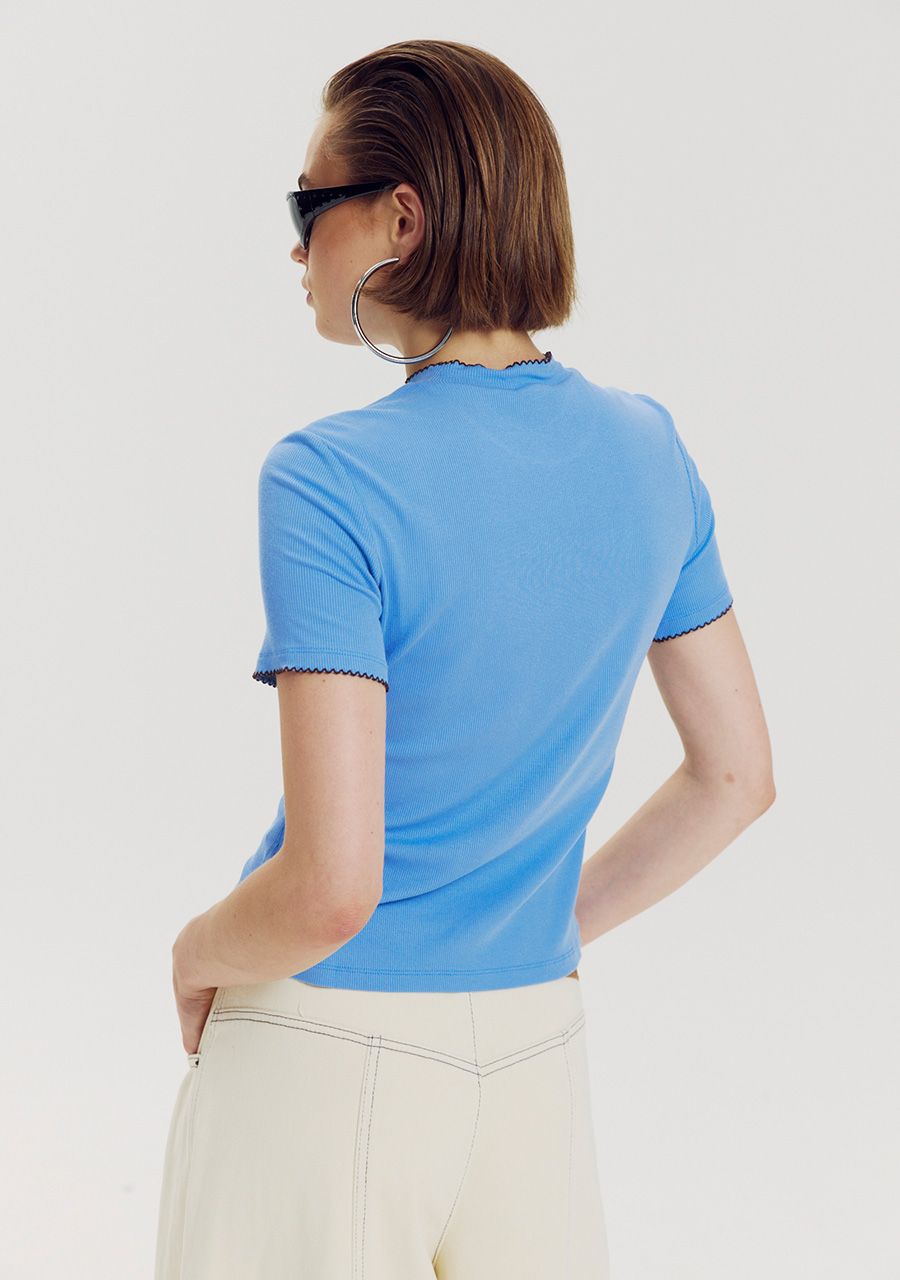 HARPER &amp; YVE TOP CAMMY-SS DAYDREAM BLUE