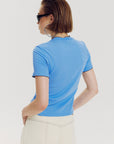 HARPER & YVE TOP CAMMY-SS DAYDREAM BLUE