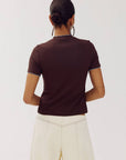 HARPER & YVE T-SHIRT CAMMY-SS HOT FUDGE