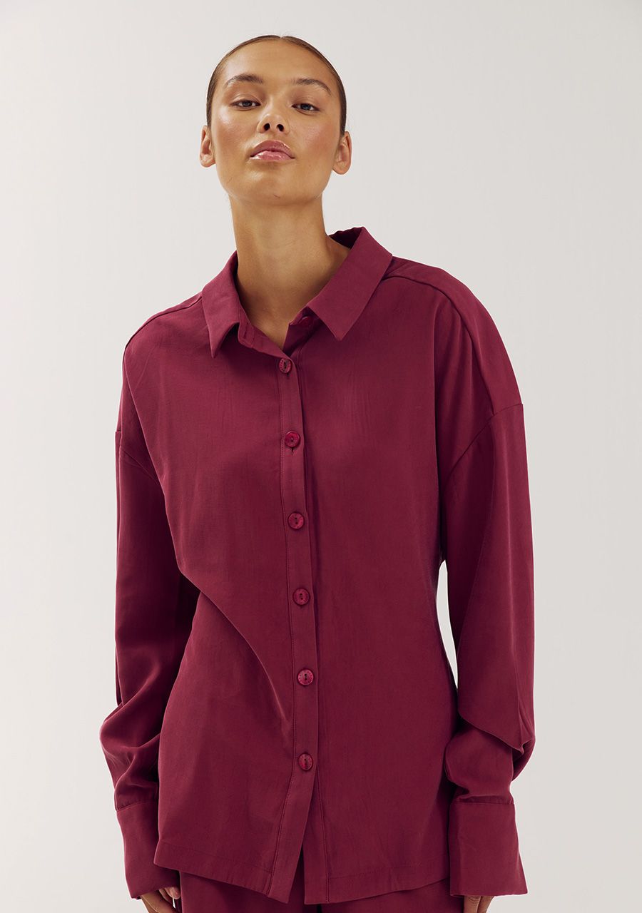 HARPER &amp; YVE BLOUSE HELENA-LS RUMBA RED
