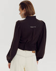 HARPER & YVE BLOUSE DEBBY-LS HOT FUDGE