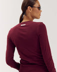 HARPER & YVE TOP JASON-LS TIPSY RED