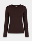 HARPER & YVE TOP JASON-LS HOT FUDGE