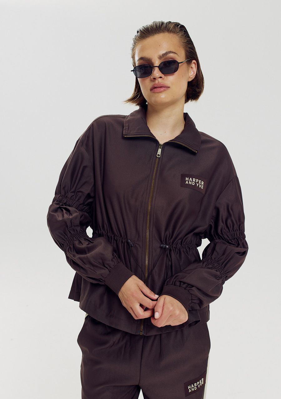 HARPER &amp; YVE JACKET GINA-CA HOT FUDGE
