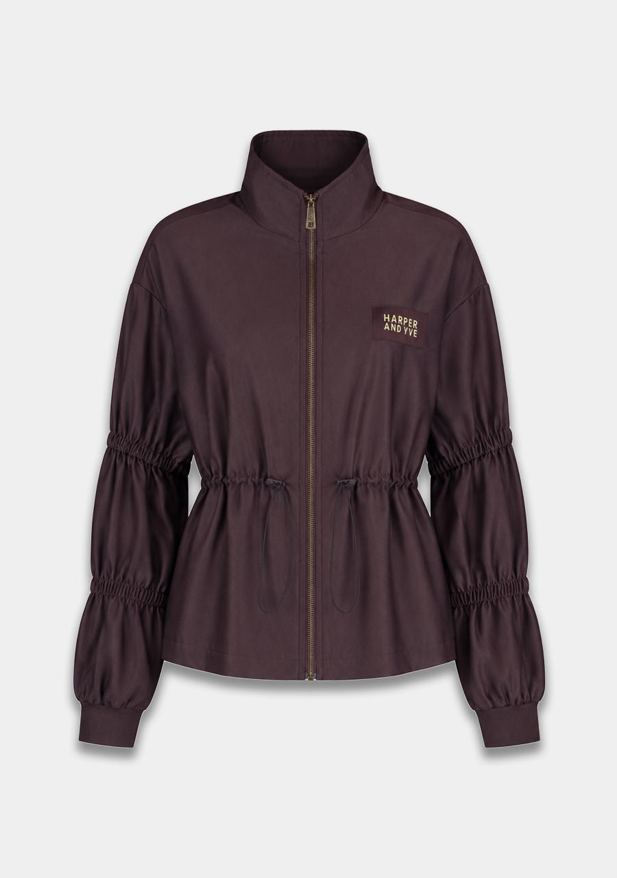HARPER &amp; YVE JACKET GINA-CA HOT FUDGE