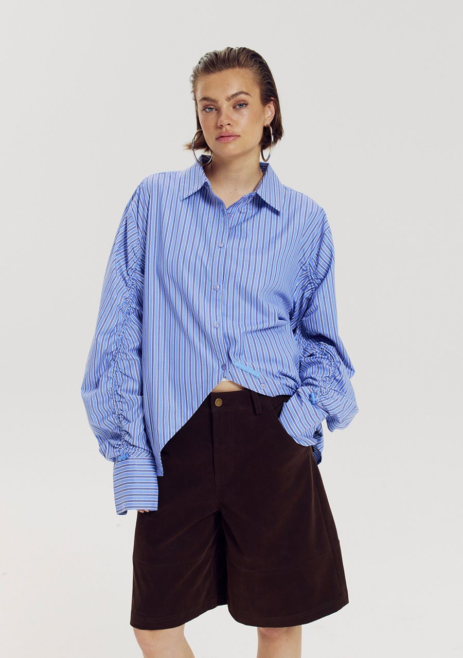 HARPER &amp; YVE BLOUSE TED-LS STRIPE BLUE
