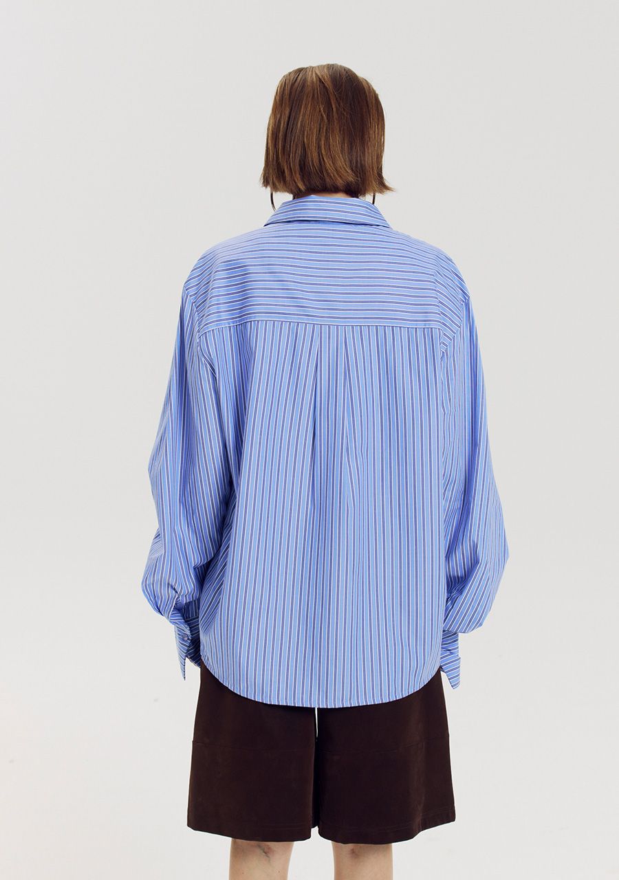 HARPER &amp; YVE BLOUSE TED-LS STRIPE BLUE