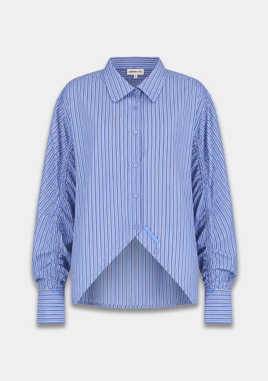 HARPER &amp; YVE BLOUSE TED-LS STRIPE BLUE