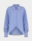 HARPER & YVE BLOUSE TED-LS STRIPE BLUE