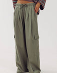 HARPER & YVE PANTS LENNE-PA MUTED MOSS