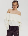 HARPER & YVE BLOUSE FYNN-LS ALMOND OIL