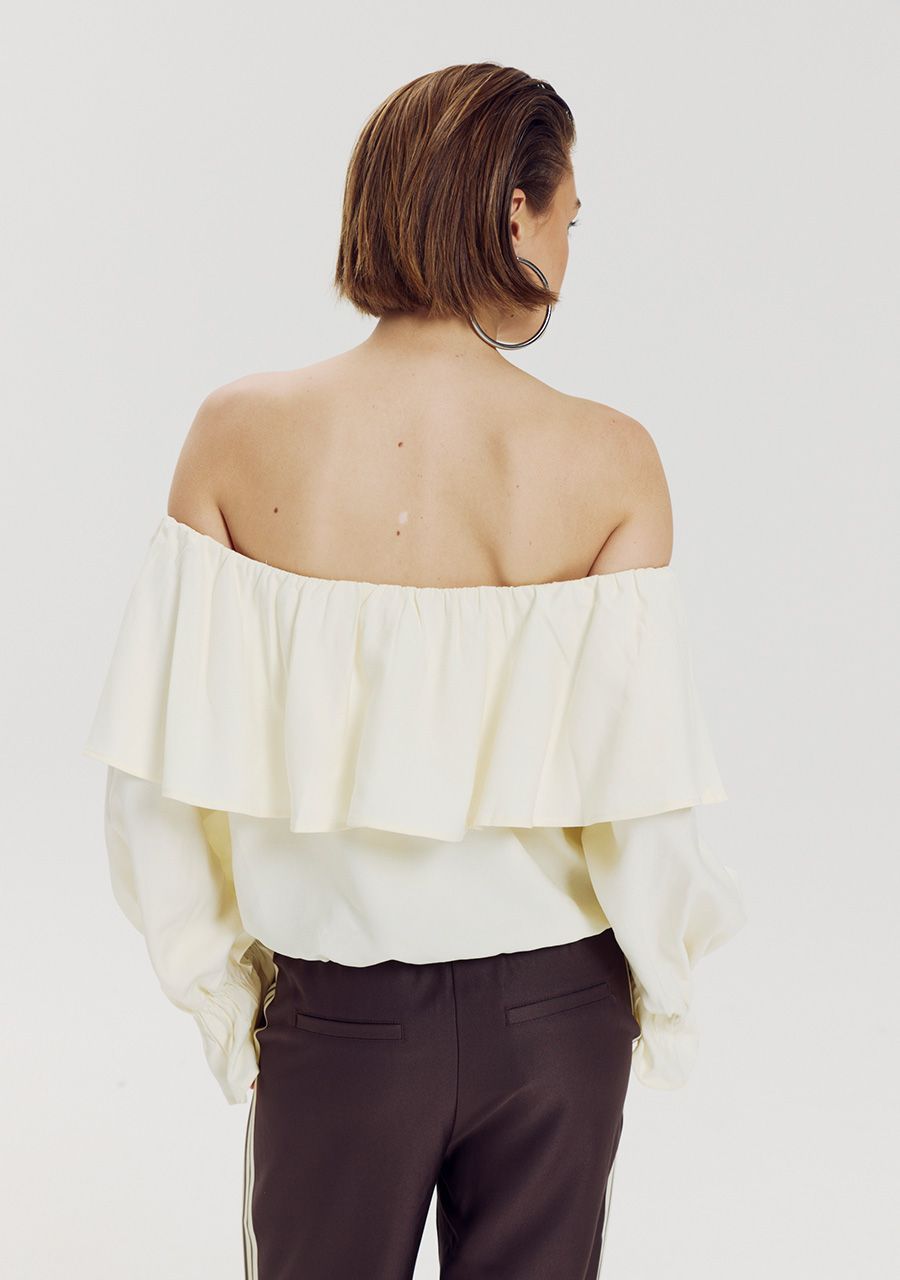HARPER &amp; YVE BLOUSE FYNN-LS ALMOND OIL