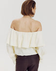 HARPER & YVE BLOUSE FYNN-LS ALMOND OIL