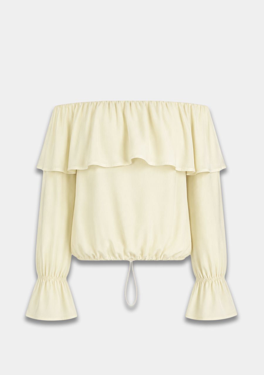 HARPER &amp; YVE BLOUSE FYNN-LS ALMOND OIL