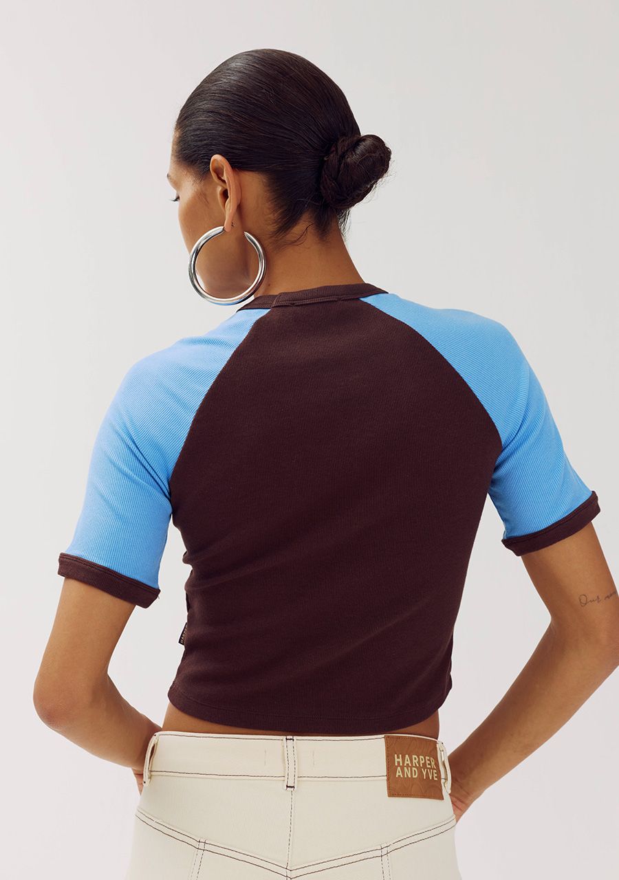 HARPER &amp; YVE T-SHIRT CYRUS-SS HOT FUDGE