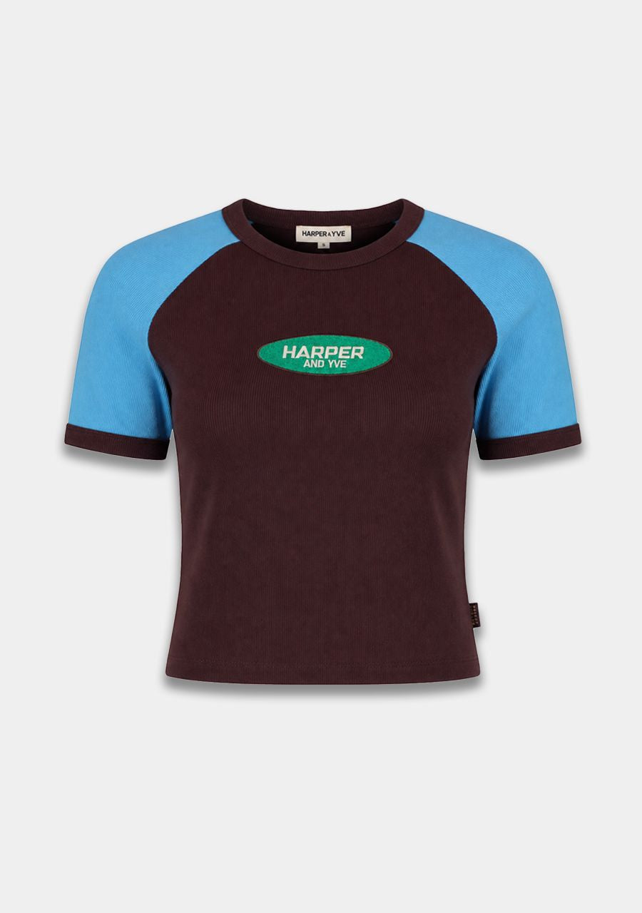 HARPER &amp; YVE T-SHIRT CYRUS-SS HOT FUDGE