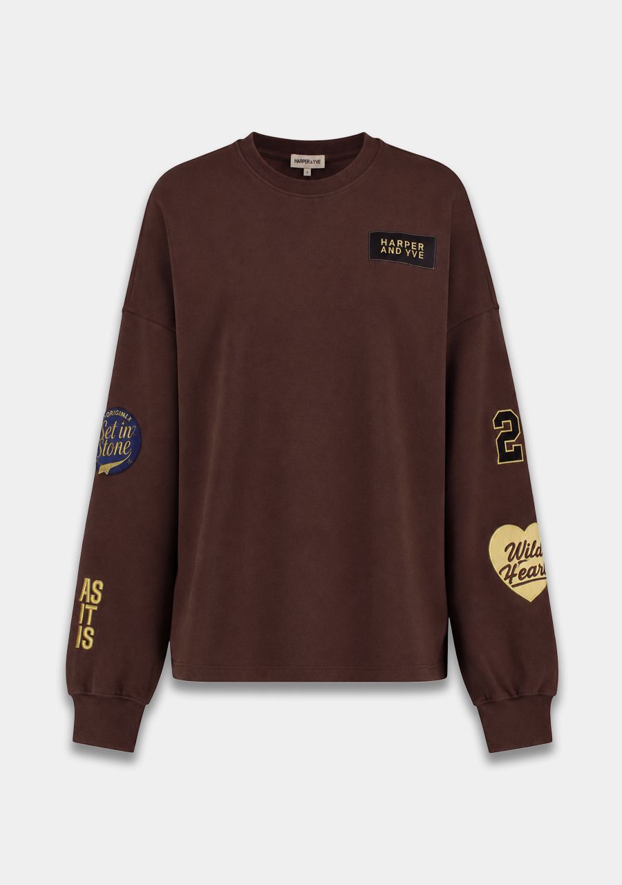 HARPER &amp; YVE SWEATER PATCH-SW HOT FUDGE