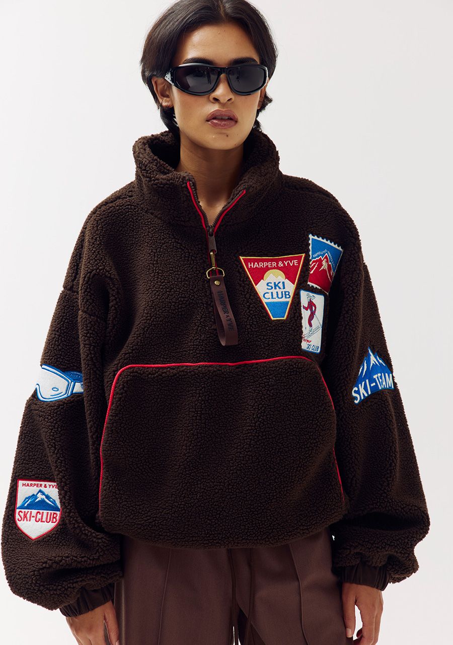 HARPER &amp; YVE PULLOVER DAGMAR-JU HOT FUDGE