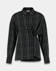 HARPER & YVE BLOUSE KIM-LS GREY CHECK