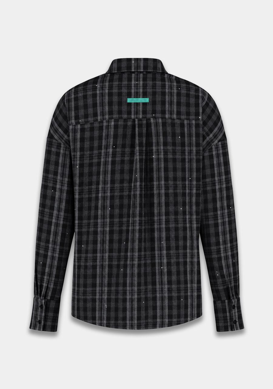 HARPER &amp; YVE BLOUSE KIM-LS GREY CHECK