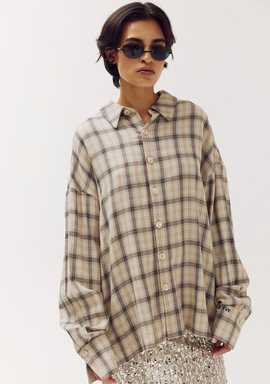 HARPER &amp; YVE BLOUSE YELENA-LS CHECK MULTI