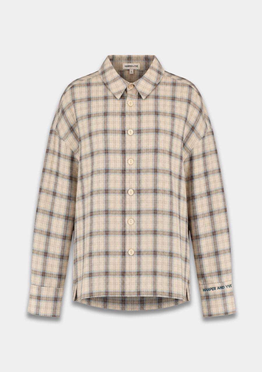 HARPER &amp; YVE BLOUSE YELENA-LS CHECK MULTI