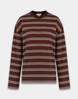 HARPER & YVE SWEATER TOMMY-LS BROWN STRIPE