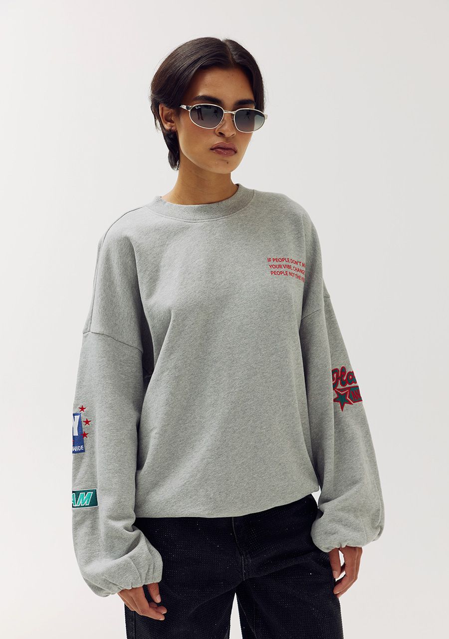 HARPER &amp; YVE SWEATER YARA-SW GREY MELEE